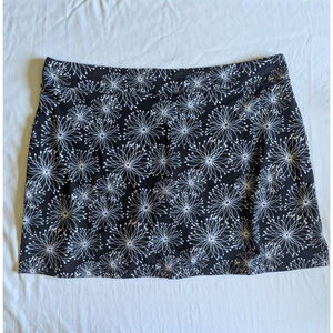 Tranquility Skort Black & White Print Women's Sz XL Athliesure Comfy Golf Tennis